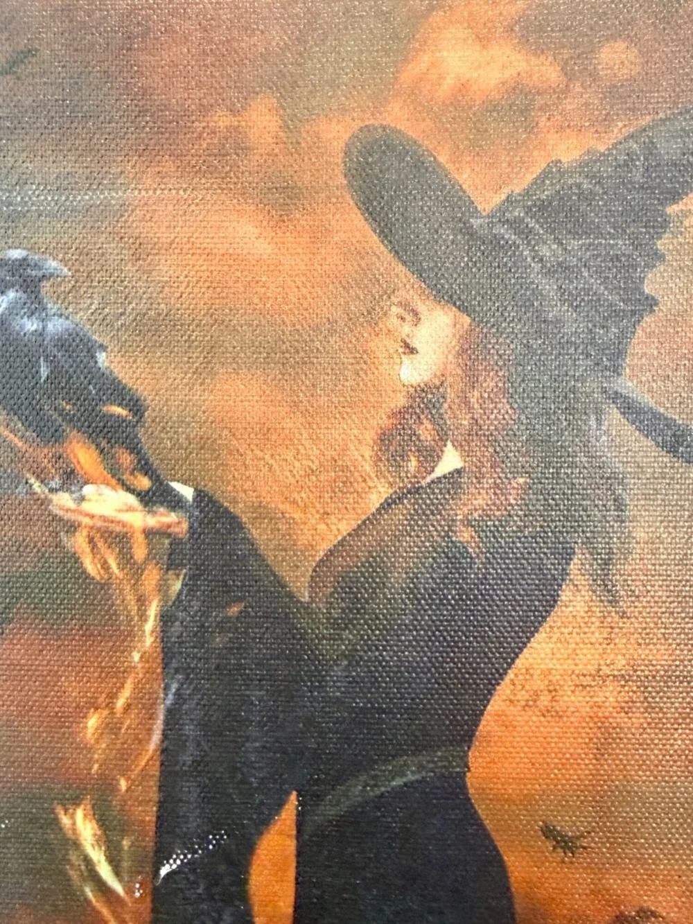 Witch Wall Art Decor Canvas Halloween Michaels Ashland Midnight Moon Raven